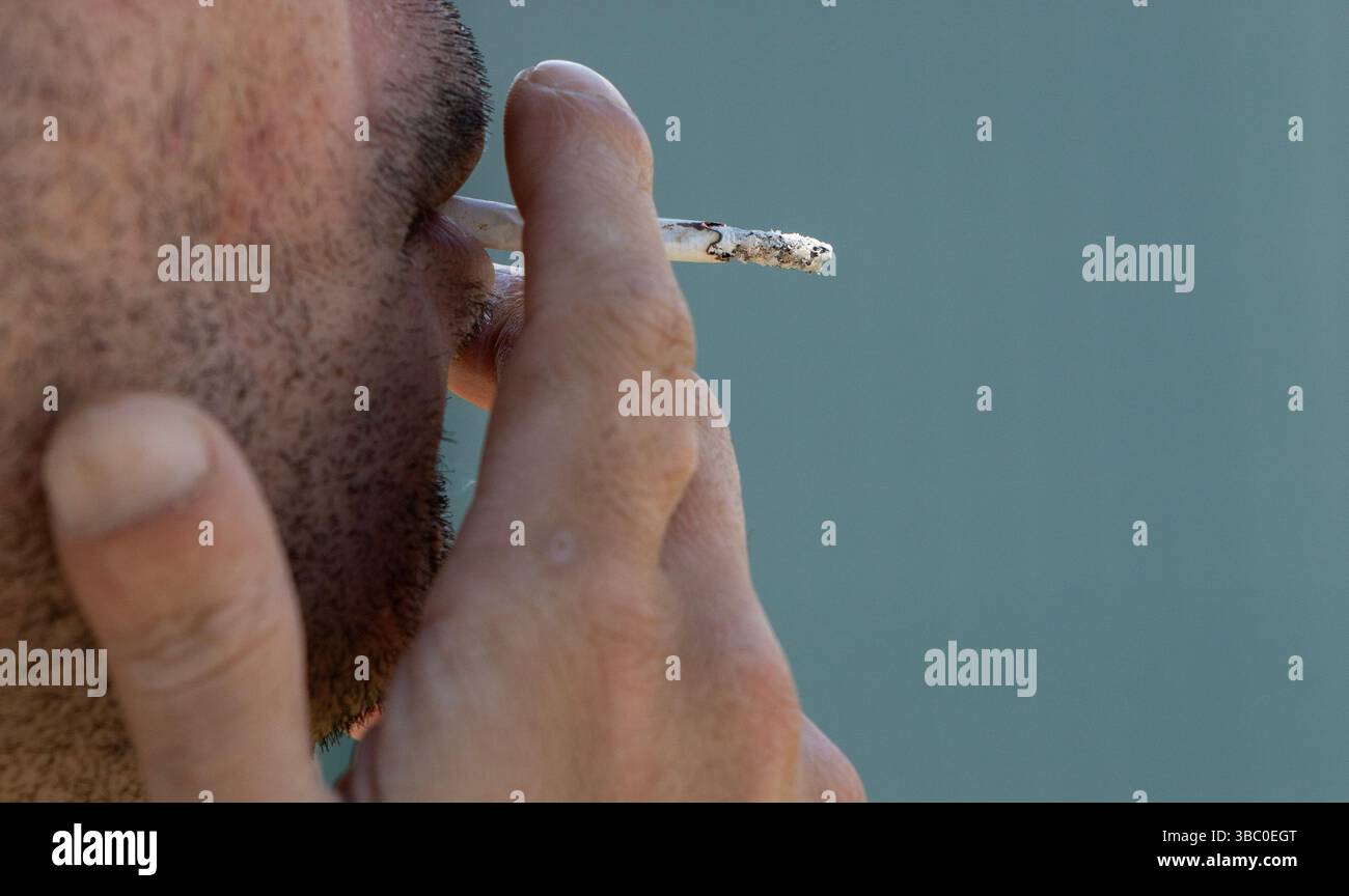 Atmen Sie den Moment ein Stockfoto