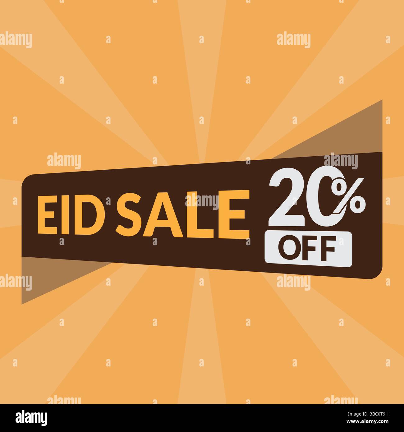 EID-Verkauf bis zu 30 % Rabatt auf Logo-Vektor-Symbol. Vektor-Illustration des EID-Verkaufs-Logos. Stock Vektor