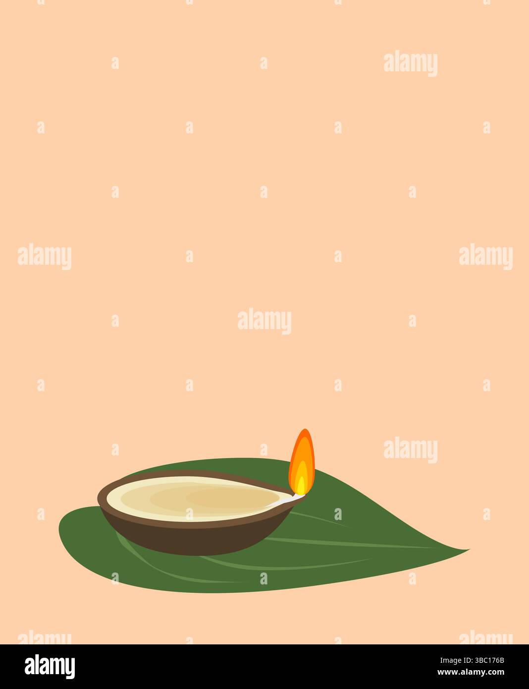 Vektor einfache Dekoration für Pongal, Diwali, Tempel, Hochzeit und indische Feste Stock Vektor