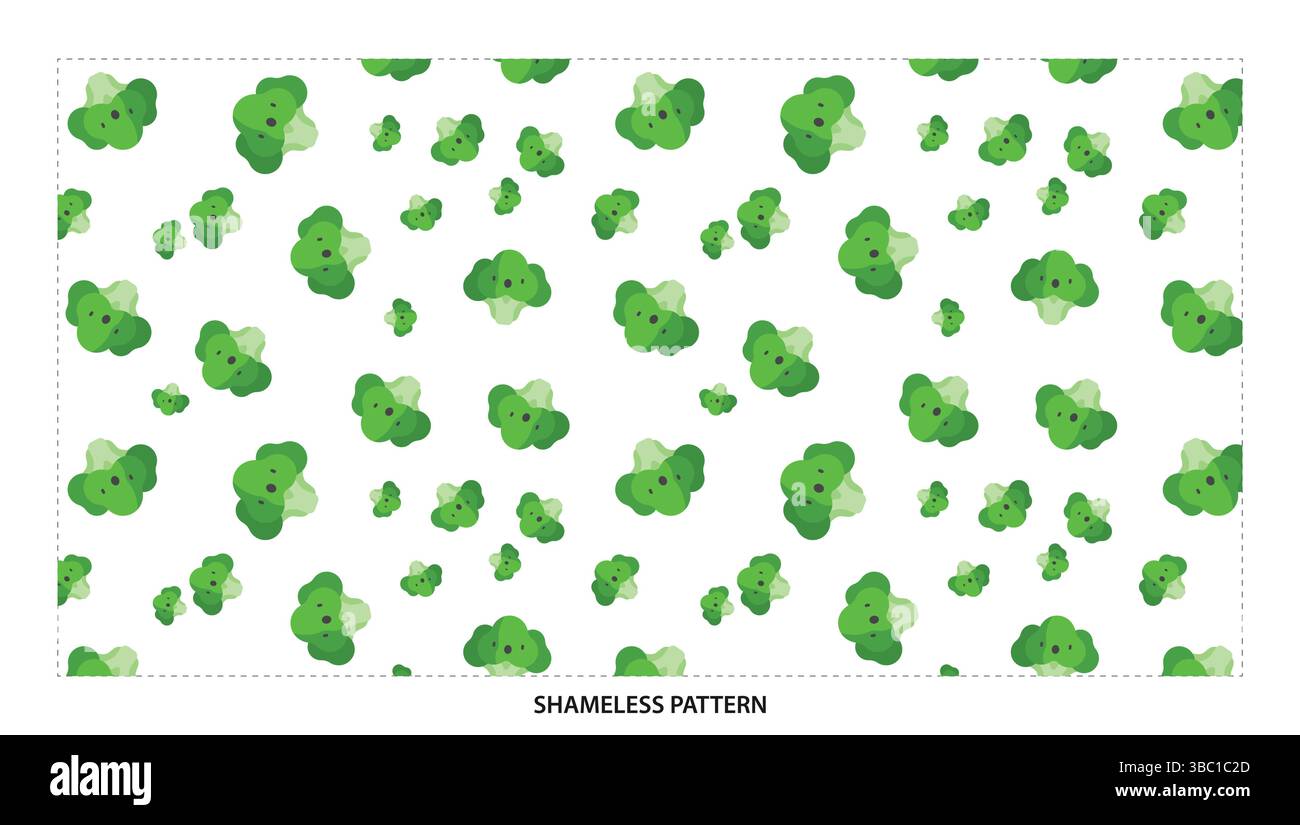 Fröhliches grünes Four Leaf Clover nahtloses Muster für Glück und St. Patricks Day Stock Vektor