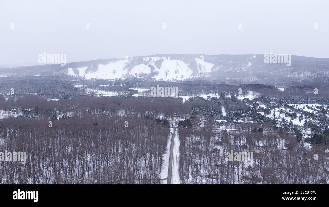 Luftaufnahme der Boyne Highlands von NUB's Nob Stockfoto