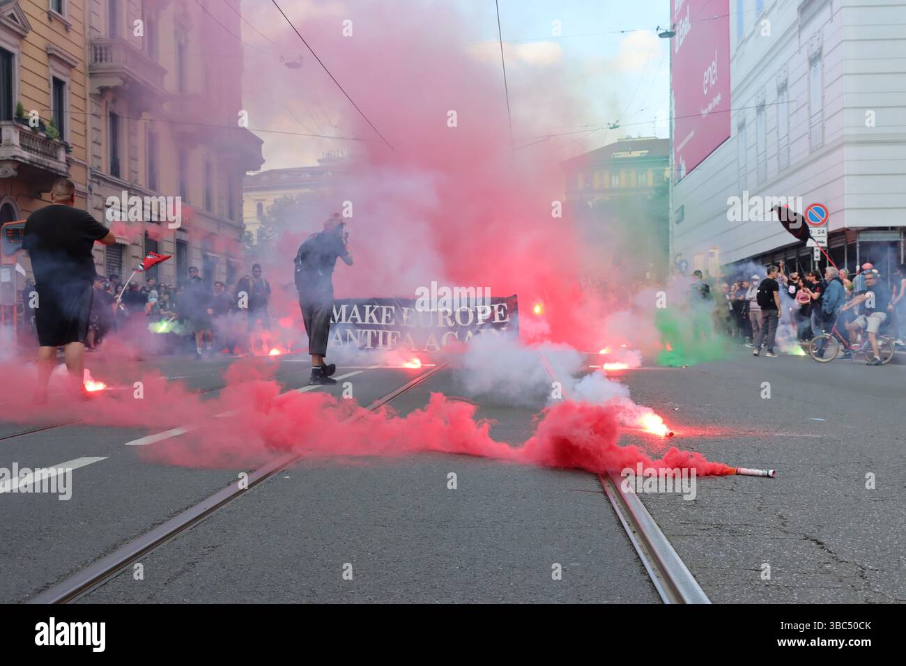 Machen Sie Europa wieder antifa Stockfoto