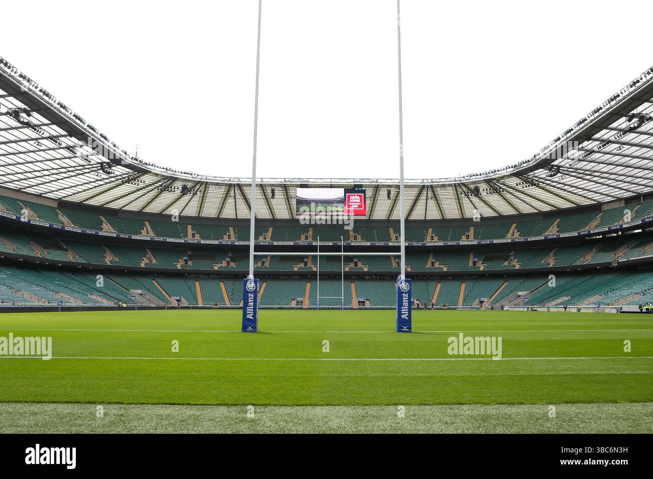 Allgemeiner Blick auf das Allianz Stadium, Twickenham vor dem Papa John's Community Cup Day 2. Stockfoto