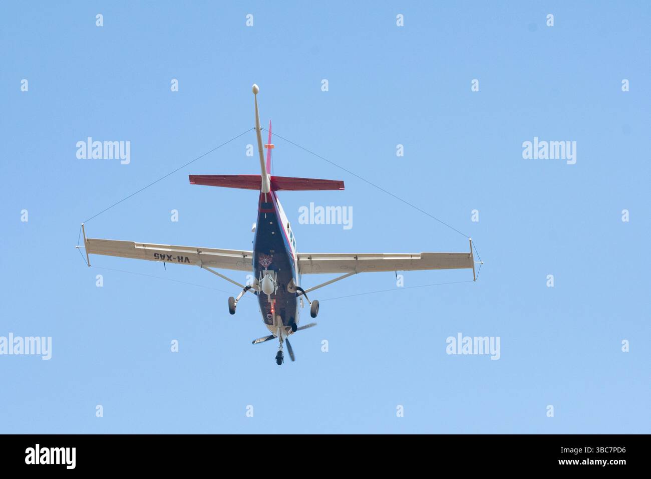 Xcalibur Cessna 208B Grand Caravan, ausgerüstet für geophysikalische Luftaufnahmen, Queensland, QLD, Australien Stockfoto
