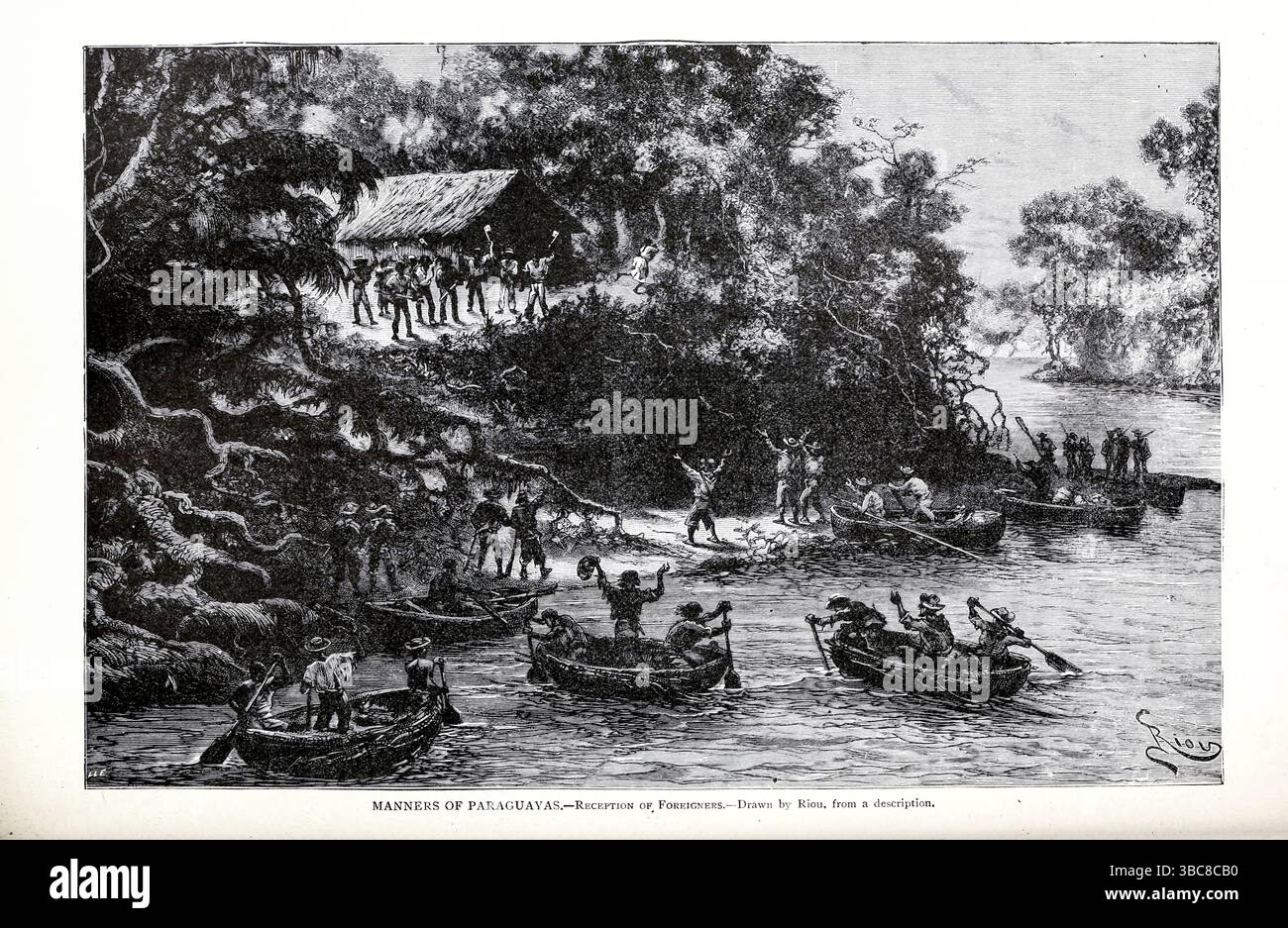 Guarani und Brasilianer aus dem BUCH XXVIII Zentral- und Südamerika Band 8, von Ridpath's Universal History: ein Bericht über den Ursprung, den primitiven Zustand und die ethnische Entwicklung der großen Rassen der Menschheit und über die Hauptereignisse in der Entwicklung und dem Fortschritt des zivilisierten Lebens unter Menschen und Nationen, aus neueren und authentischen Quellen mit einer vorläufigen Untersuchung über die Zeit, den Ort und die Art des Beginns von Ridpath, John Clark, 1840-1900, veröffentlicht 1897 Stockfoto