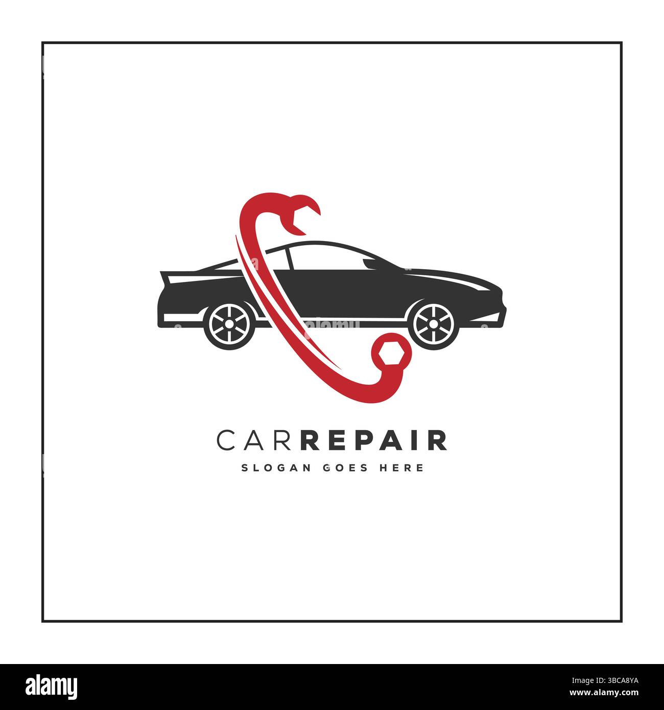 Logo Für Autoreparatur – Symbol Für Autoservice Und Mechaniker In Der Garage Stock Vektor