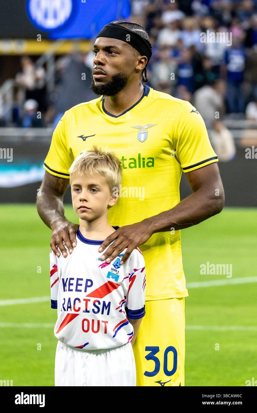 Nuno Tavares Lazio während der Serie A Spiel FC Internazionale gegen Lazio - Mailand 18. Mai 2025 Credit: Christian Santi/Alamy Live News Stockfoto