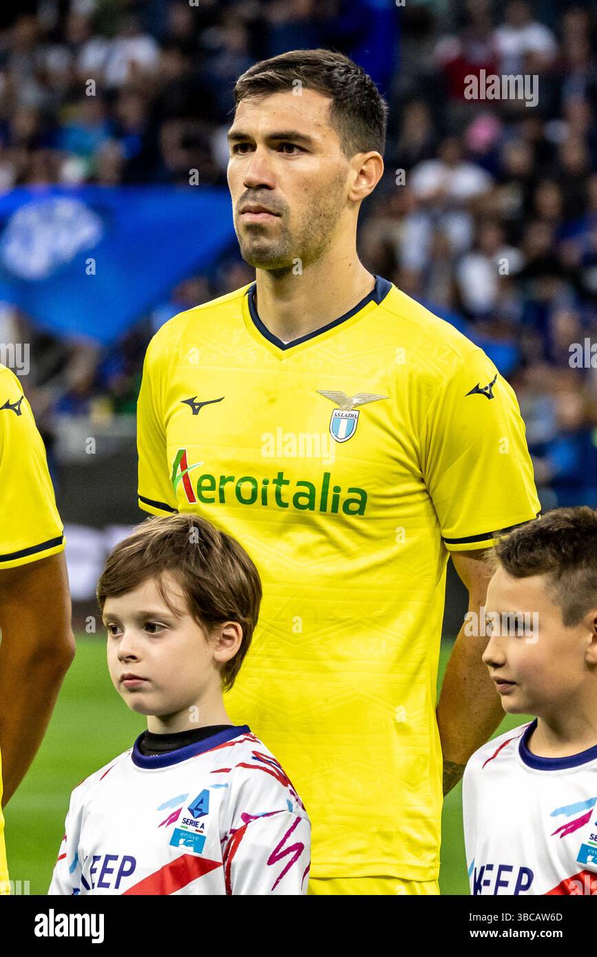 Romagnoli Lazio während der Serie A Spiel FC Internazionale gegen Lazio - Mailand 18. Mai 2025 Credit: Christian Santi/Alamy Live News Stockfoto