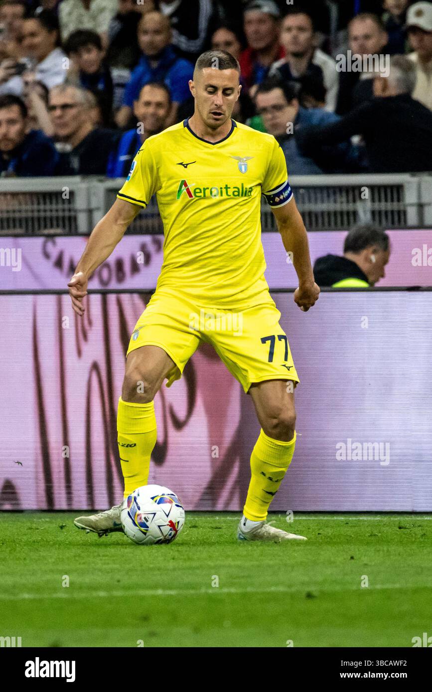 Marusic Lazio während der Serie A Spiel FC Internazionale gegen Lazio - Mailand 18. Mai 2025 Credit: Christian Santi/Alamy Live News Stockfoto