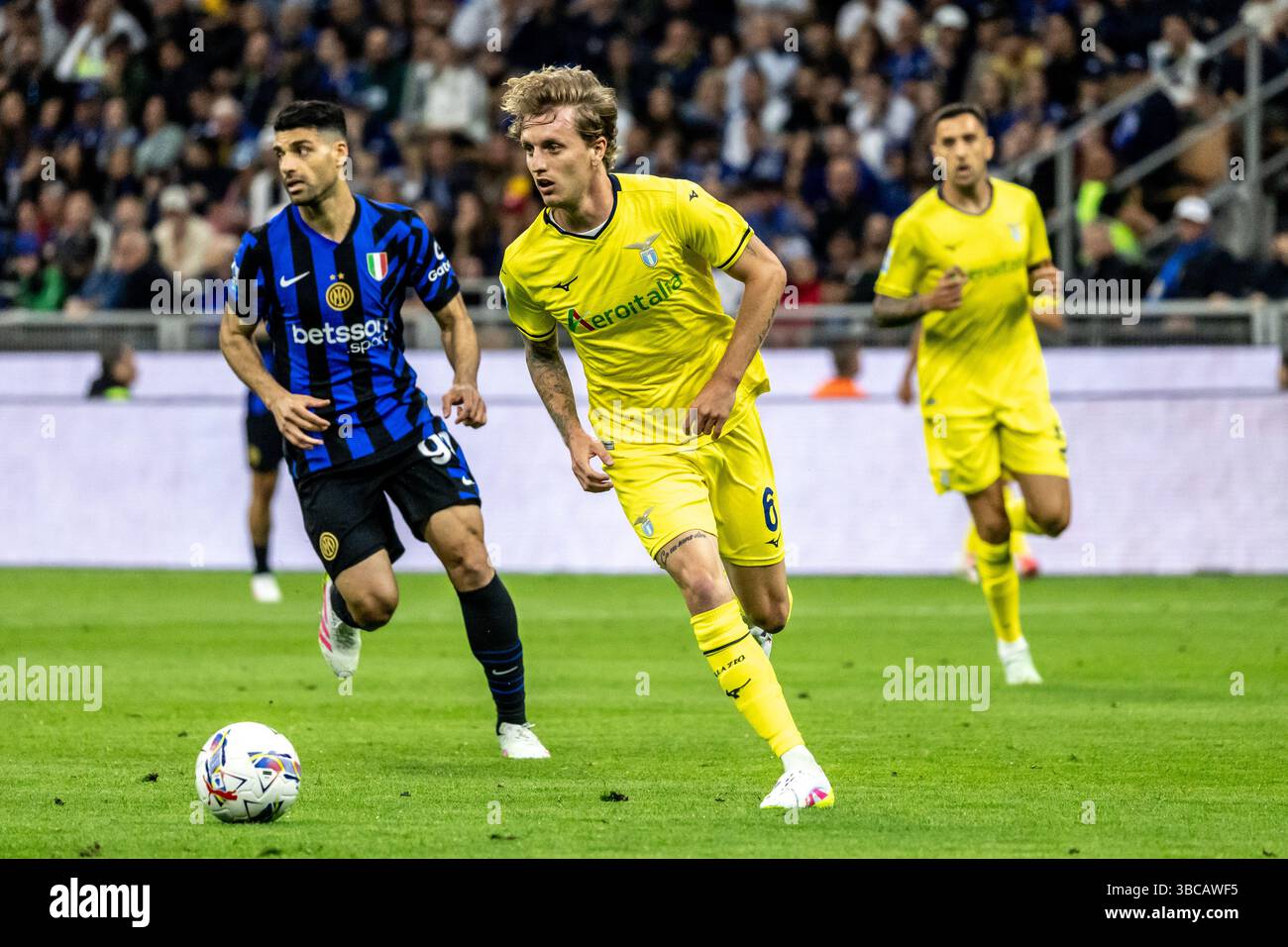 Rovella Lazio während der Serie A Spiel FC Internazionale gegen Lazio - Mailand 18. Mai 2025 Credit: Christian Santi/Alamy Live News Stockfoto