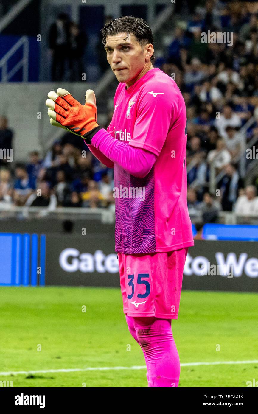 Mandas Lazio Torhüter während der Serie A FC Internazionale gegen Lazio - Mailand 18. Mai 2025 Credit: Christian Santi/Alamy Live News Stockfoto