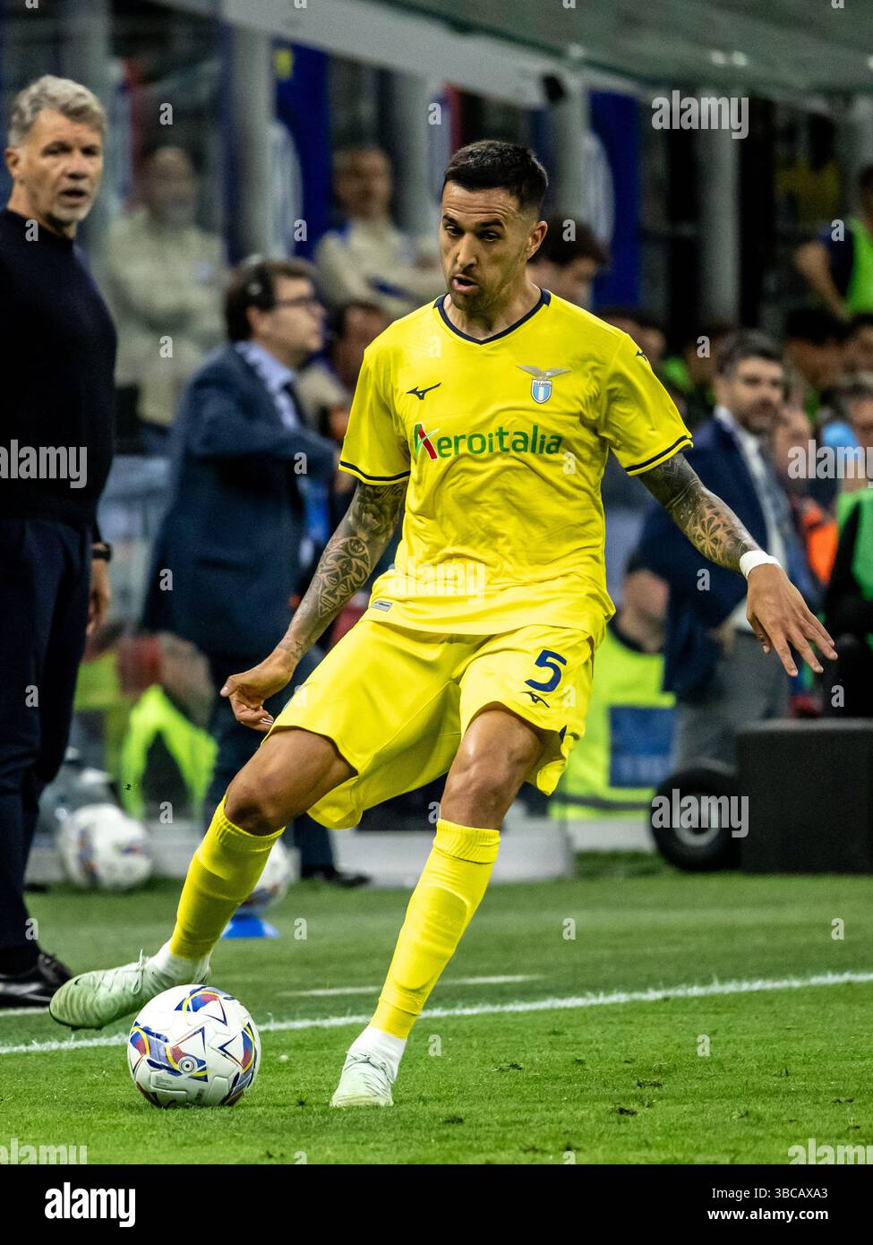 Vecino Mathias Lazio während der Serie A Spiel FC Internazionale gegen Lazio - Mailand 18. Mai 2025 Credit: Christian Santi/Alamy Live News Stockfoto