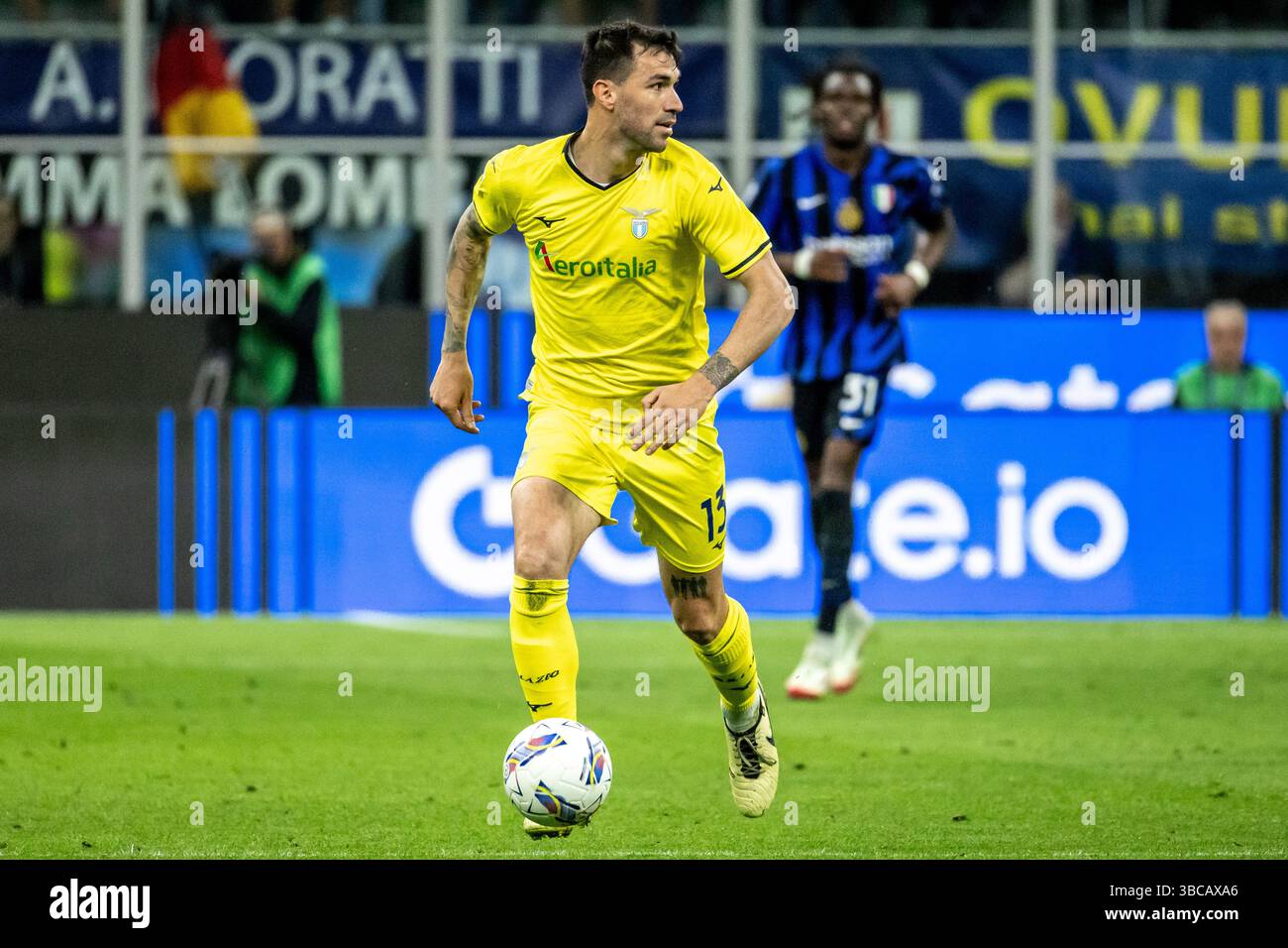 Romagnoli Lazio während der Serie A Spiel FC Internazionale gegen Lazio - Mailand 18. Mai 2025 Credit: Christian Santi/Alamy Live News Stockfoto