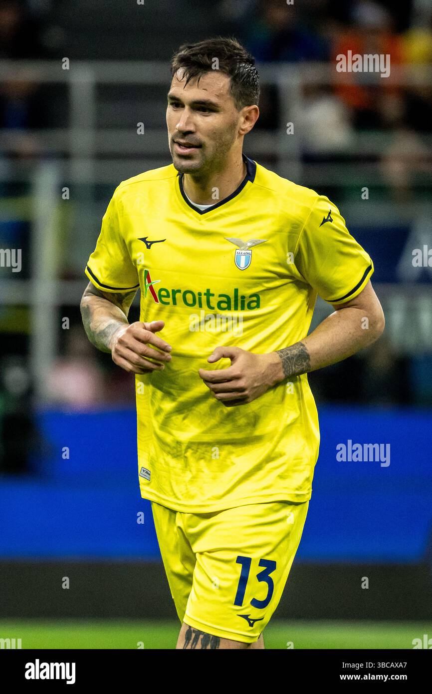 Romagnoli Lazio während der Serie A Spiel FC Internazionale gegen Lazio - Mailand 18. Mai 2025 Credit: Christian Santi/Alamy Live News Stockfoto