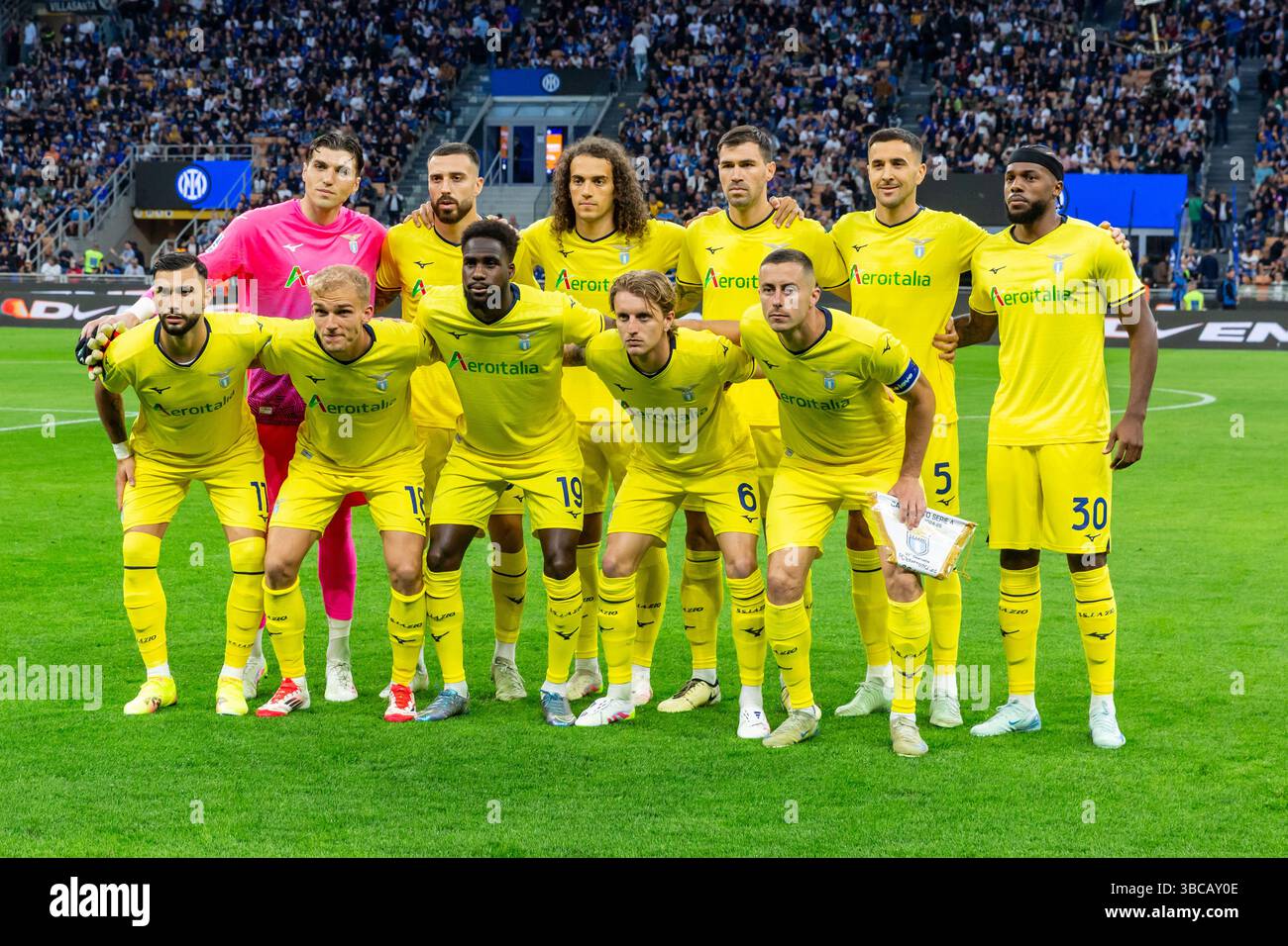 Spielen Sie Lazio während der Serie A Spiel FC Internazionale gegen Lazio - Mailand 18. Mai 2025 Credit: Christian Santi/Alamy Live News Stockfoto