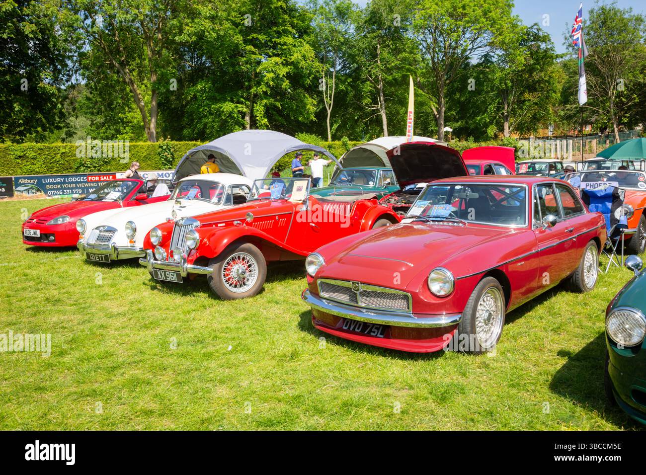 Oldtimer-Show, Bridgnorth, Shropshire, Großbritannien. 2025 Stockfoto