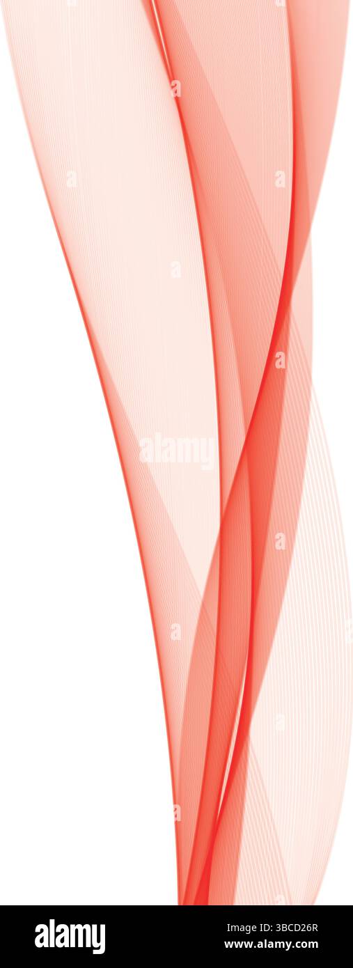 Abstrakt Welliges Elegantes Design Moderne Fließende Kunst Dieses digitale Kunstwerk besticht durch ein abstraktes, wellenförmiges Design mit eleganten, fließenden Kurven. Stock Vektor