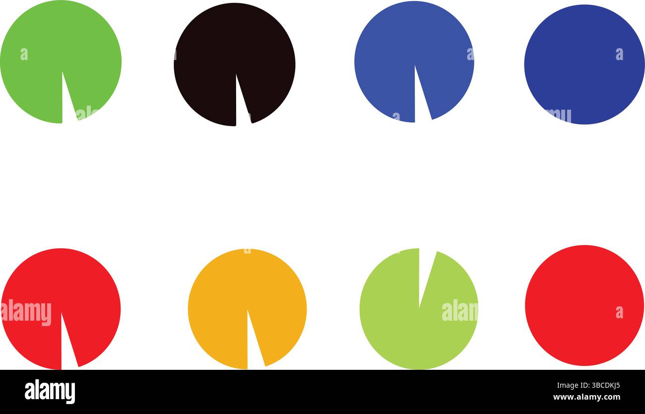 Farbvektorset mit Farbverlauf in Rautenform für modernes abstraktes Design und geometrische Themen. Stock Vektor