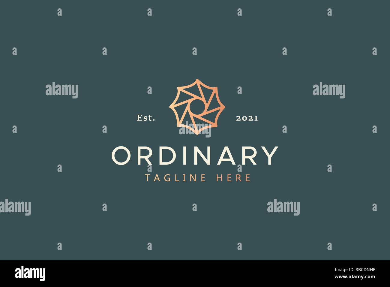 Creative Circle – Abstraktes Logo Für Luxuriöse Mode Stock Vektor