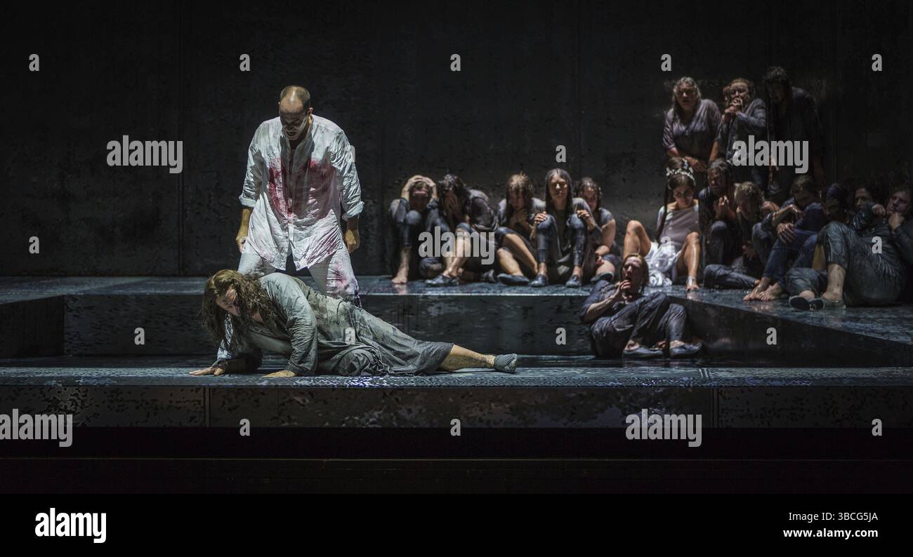 Dipe von George Enescu (Komische Oper, Berlin). Tragedie Lyrique in vier Akten und sechs Szenen (1936) Poesie von Edmond Fleg nach Sophokles. Drücken Sie per Stockfoto