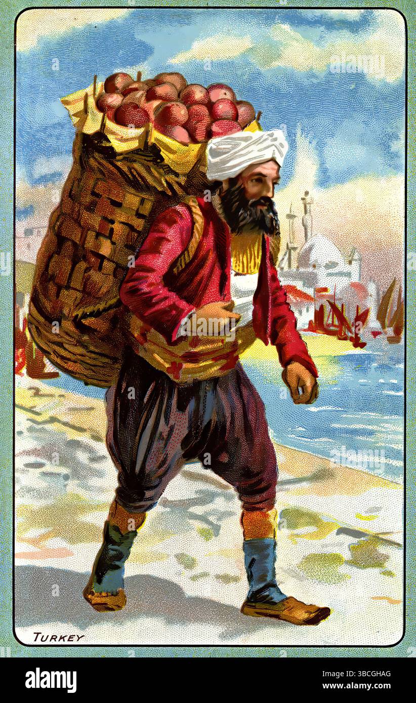 Owbridge's Lung Tonic - Türkei - historische Werbespot-Illustration Stockfoto