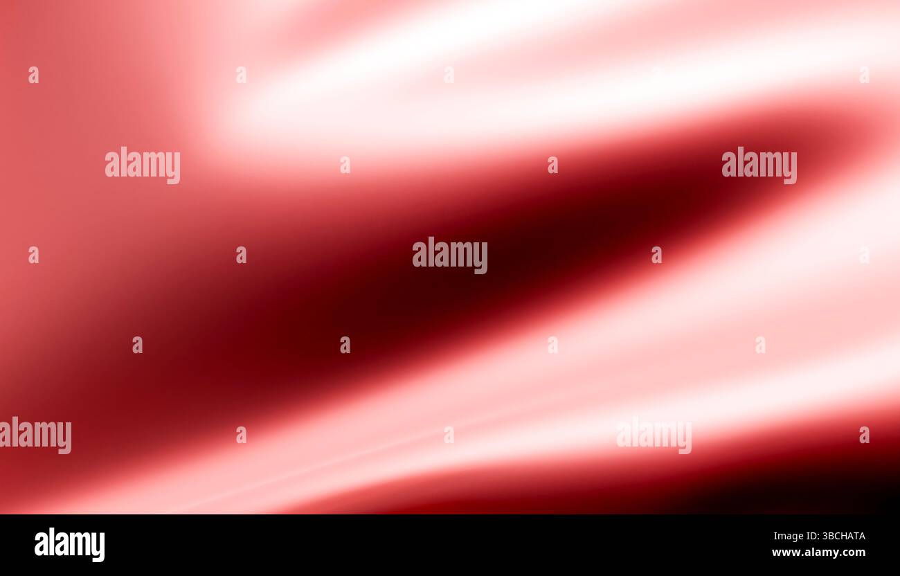 Fließender abstrakter Hintergrund in Rot und weiß mit Licht- und Schatteneffekten. Abbildung des Mixers Stockfoto