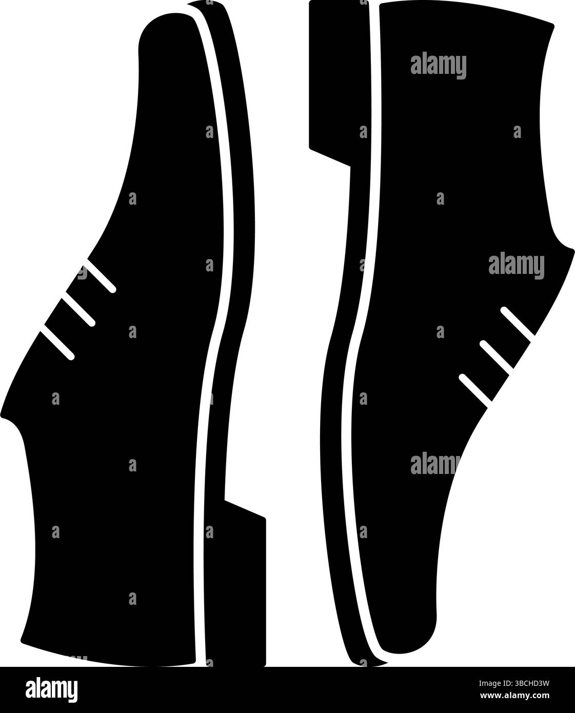 Minimalistischer Schuh-Symbol-Vektor Stock Vektor