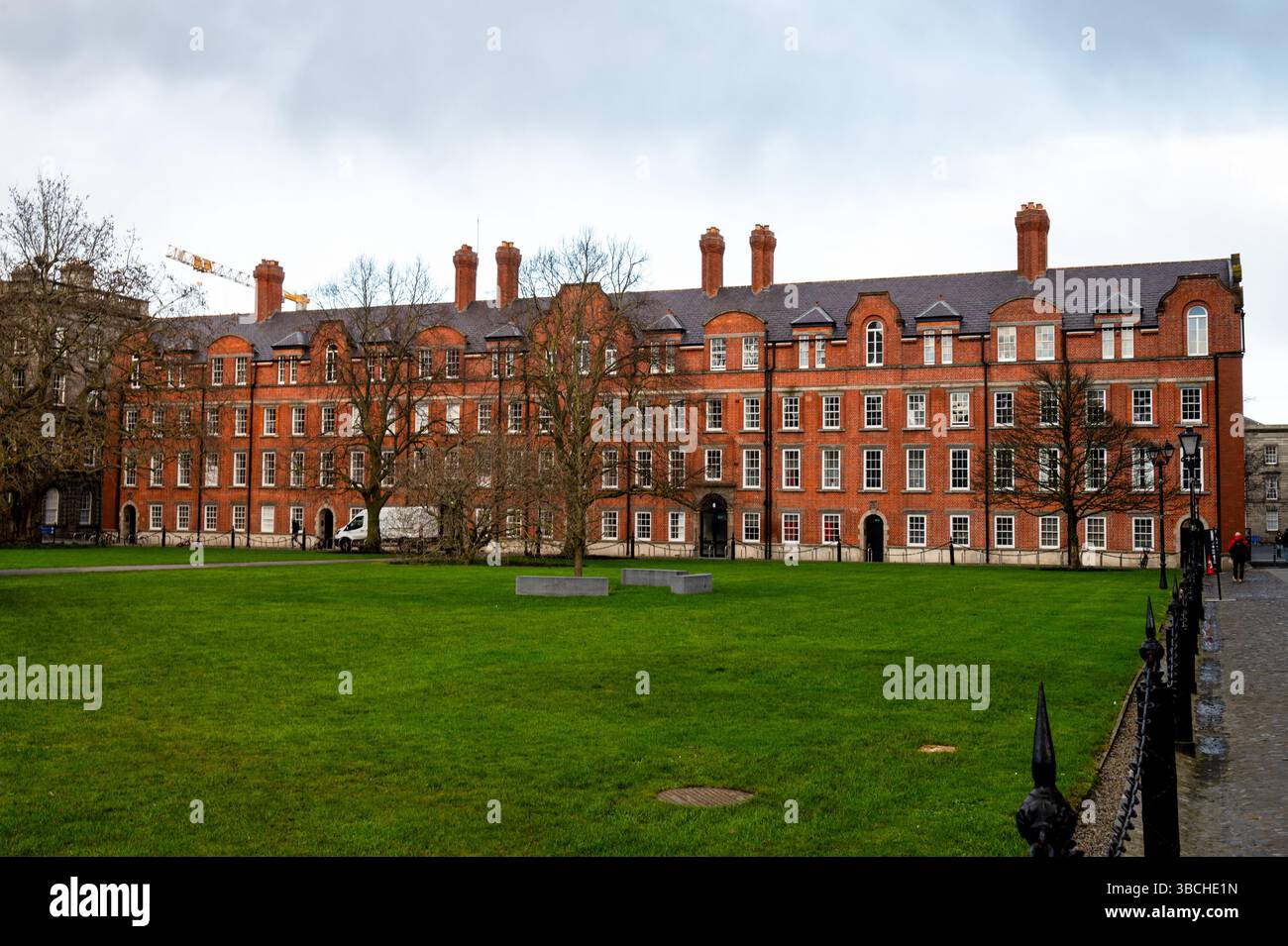 Dublin, Irland, 4. Februar 2025: Campus und Gebäude am Trinity College im Stadtzentrum von Dublin. Stockfoto