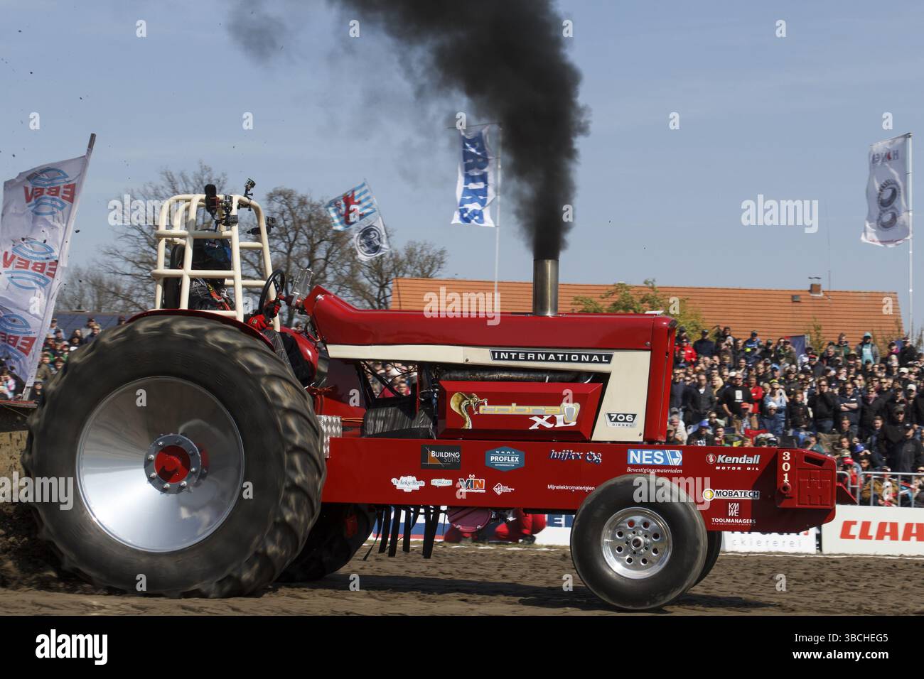 Schlepper zieht FFuechtorf 2017 Stockfoto