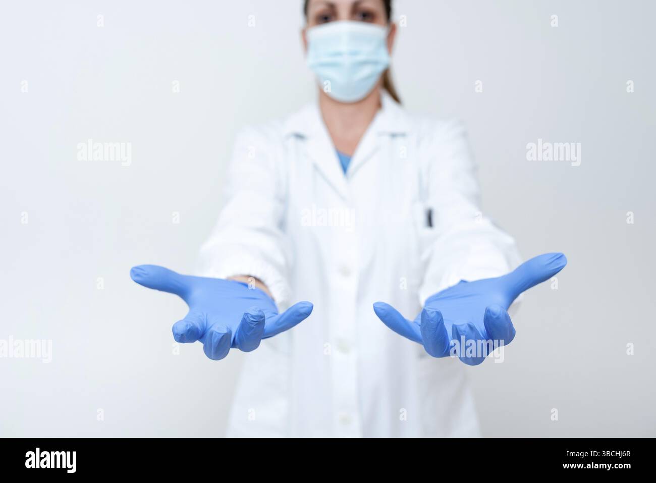 Demonstration Medizinischer Ideen Und Präsentation Neuer Wissenschaftlicher Erkenntnisse Stockfoto