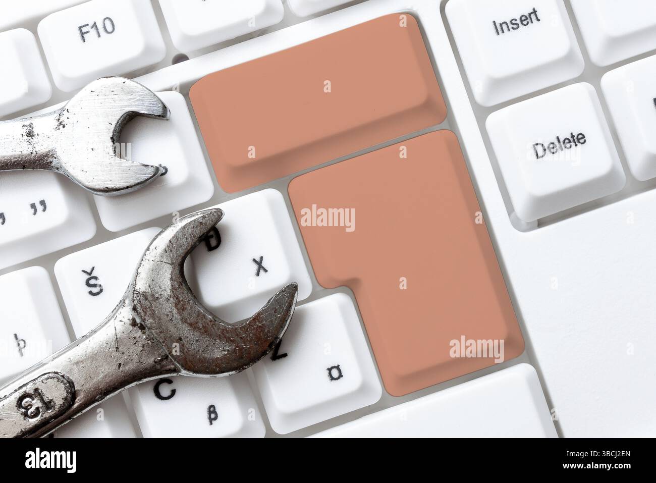 Aktualisieren Und Reparieren Der Alten Website, Verbesserung Der Software-Codes Stockfoto