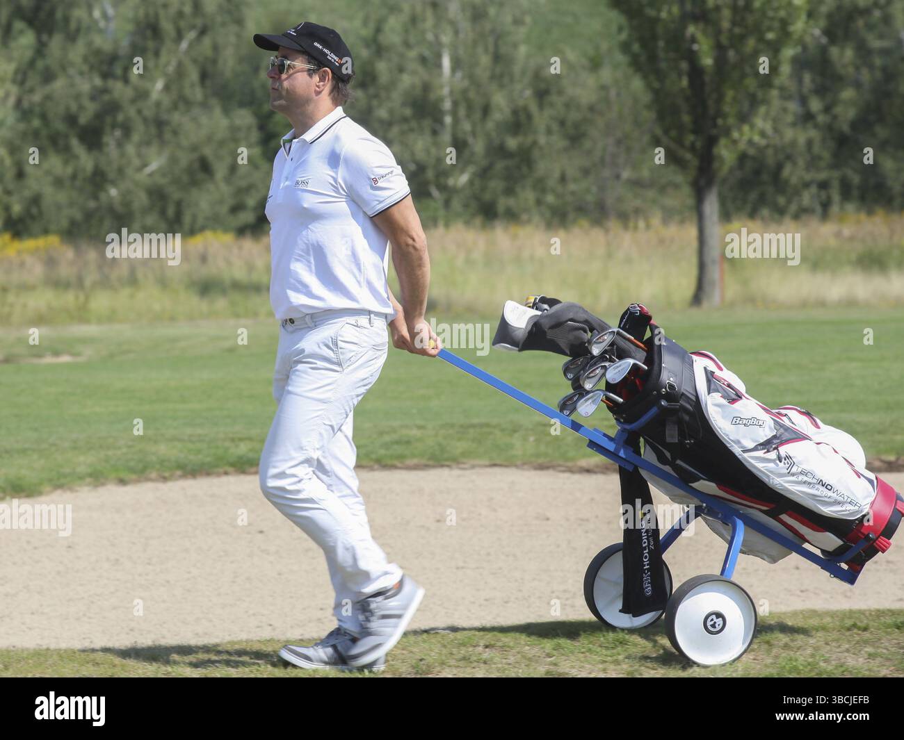 Schauspieler und Sänger Jan Josef Liefers 8. GRK Golf Charity Masters in Leipzig 2015 Stockfoto