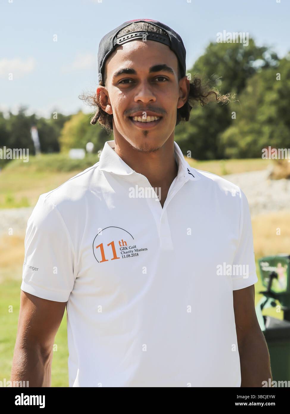 Der dänische Fußballspieler Yussuf Poulsen RB Leipzig beim 11. GRK Golf Charity Masters Leipzig 2018 Stockfoto