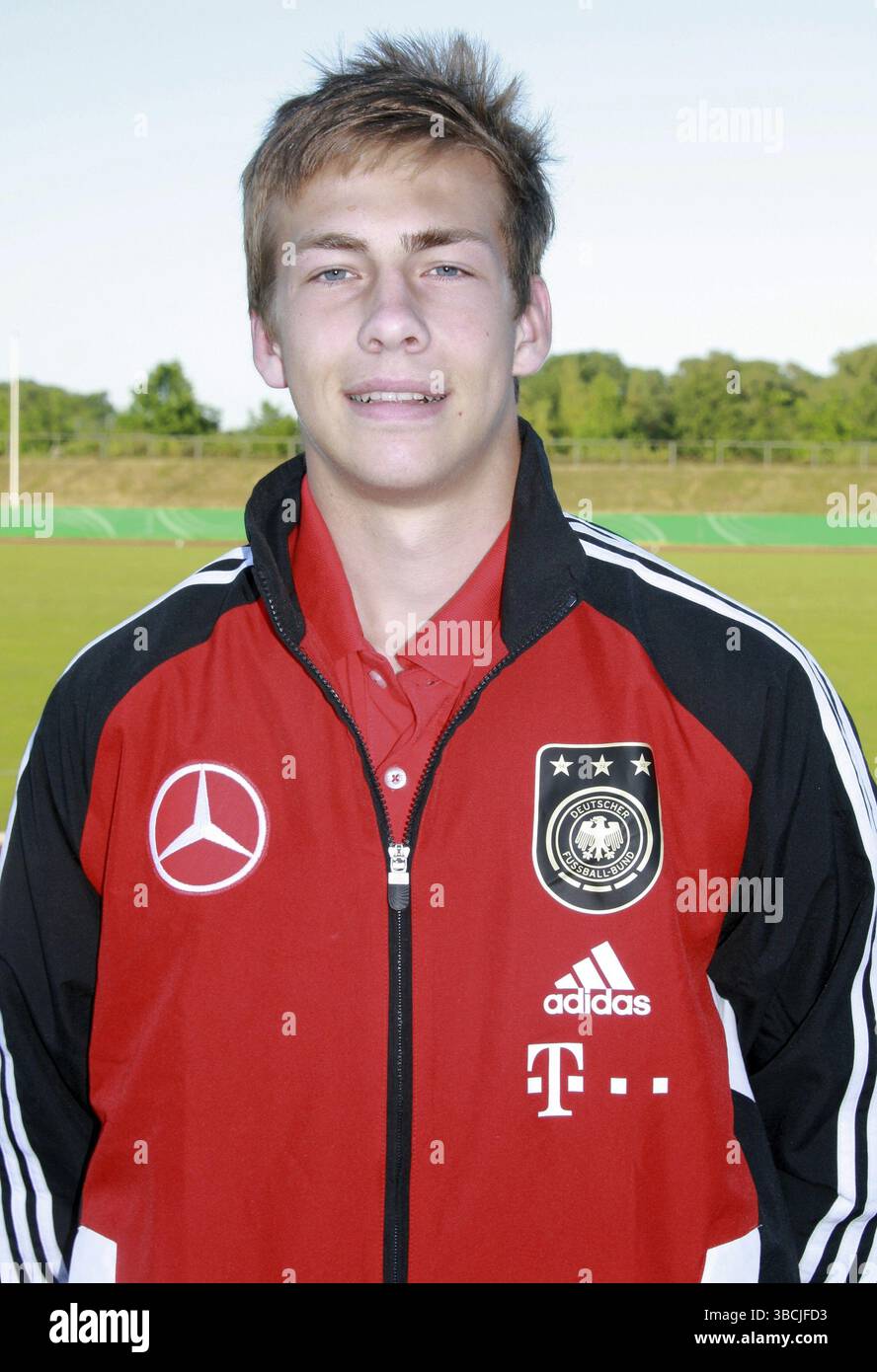 Deutscher Fußballspieler Dominik Nothnagel VfB Stuttgart DFB U18 Spiel gegen Russland 24.5.12 Eilenburg, deutscher Fußballspieler Dominik Nothnagel VfB Stutt Stockfoto