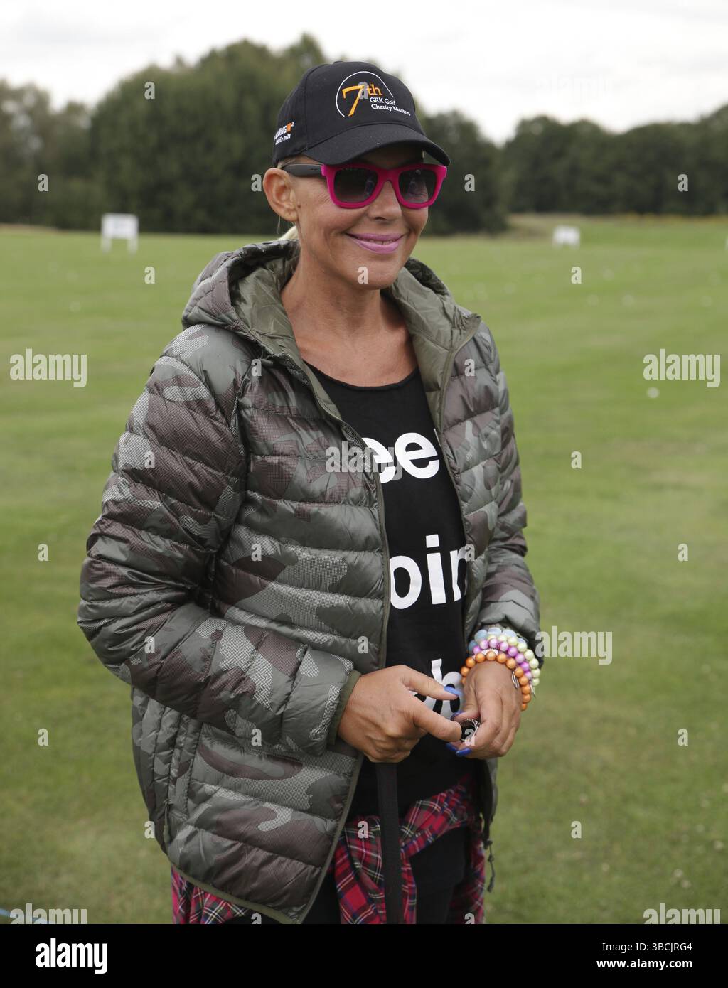 Ehemaliges deutsches Model und TV-Star Natascha Ochsenknecht 7. GRK Golf Charity Masters 2014 Leipzig, ehemaliges deutsches Model und TV-Star Natascha Ochsenknecht Stockfoto