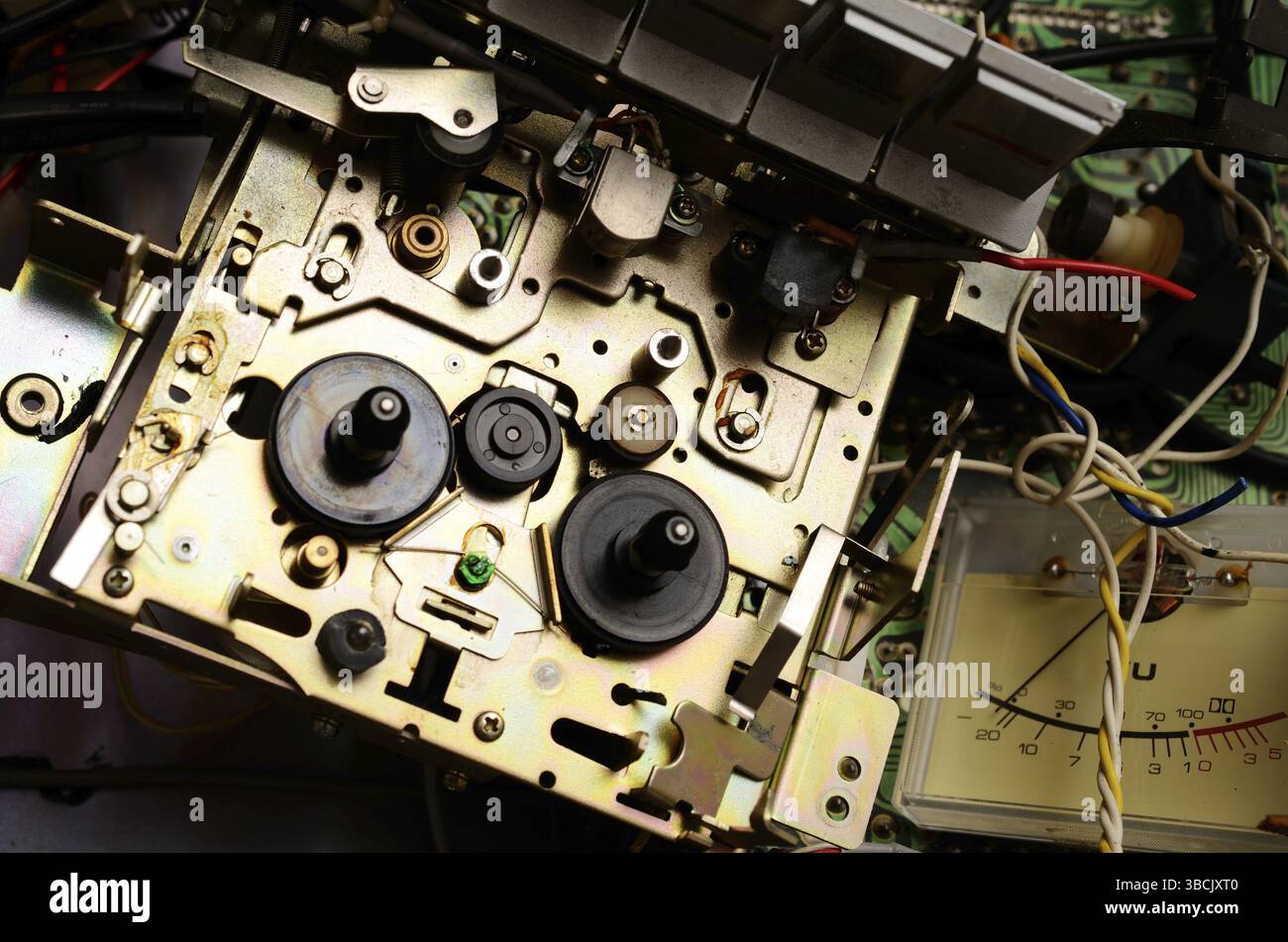 Alte Kassetten-Player im Vintage-look Stockfoto