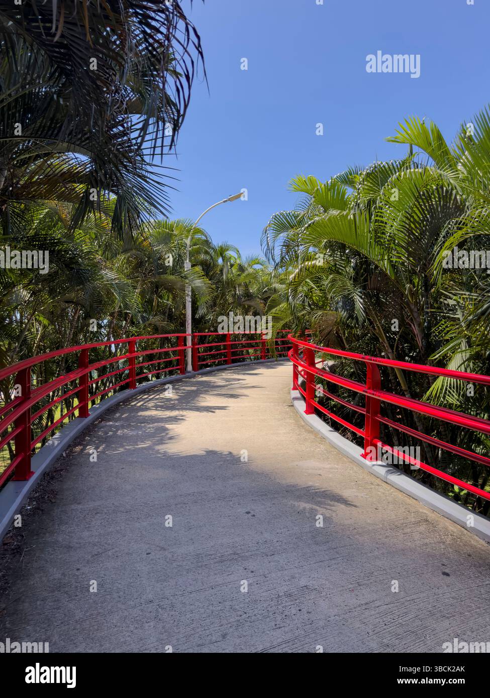 Cinta Costera Pathway Bridge, Panama-Stadt – Stockfoto Stockfoto