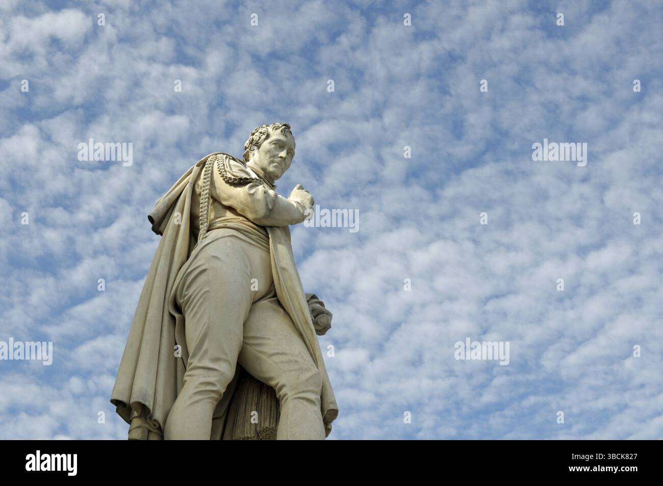 Denkmal für Gerhard von Scharnhorst, unter den Linden, Berlin-Mitte, Deutschland (Bildhauer: Christian Daniel Rauch). Gerhard Johann David von Scharnhorst Stockfoto