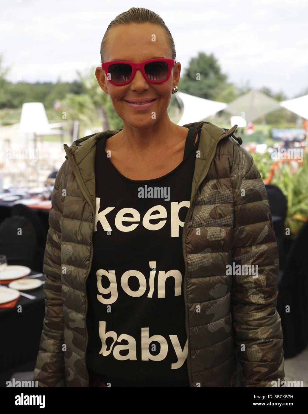 Ehemaliges deutsches Model und TV-Star Natascha Ochsenknecht 7. GRK Golf Charity Masters 2014 Leipzig, ehemaliges deutsches Model und TV-Star Natascha Ochsenknecht Stockfoto