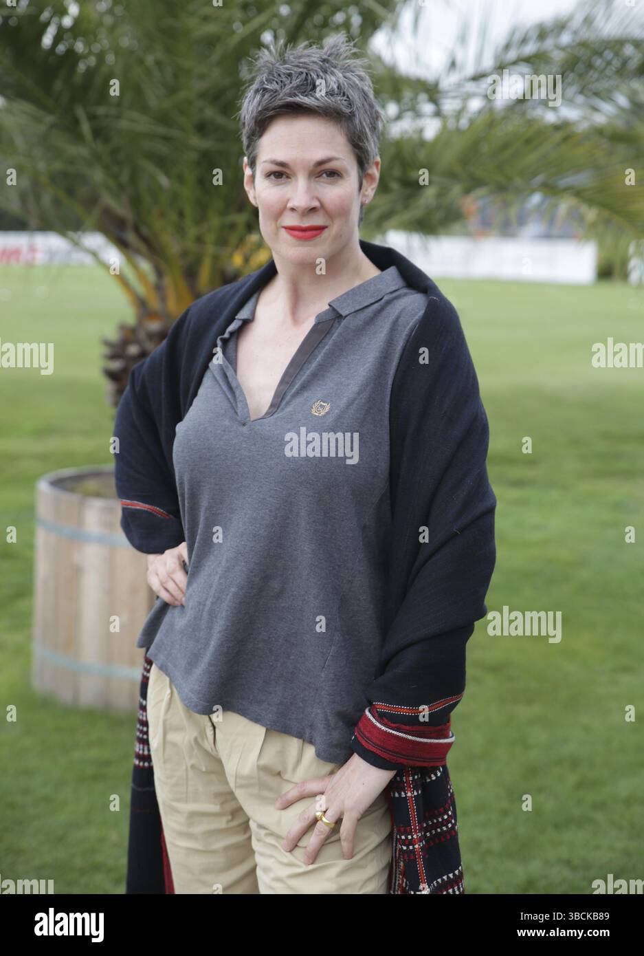 US-amerikanische Schauspielerin Cheryl Shepard beim 7. GRK Golf Charity Masters in Leipzig 2014, US-amerikanische Schauspielerin Cheryl Shepard beim 7. GRK Golf Charity Ma Stockfoto