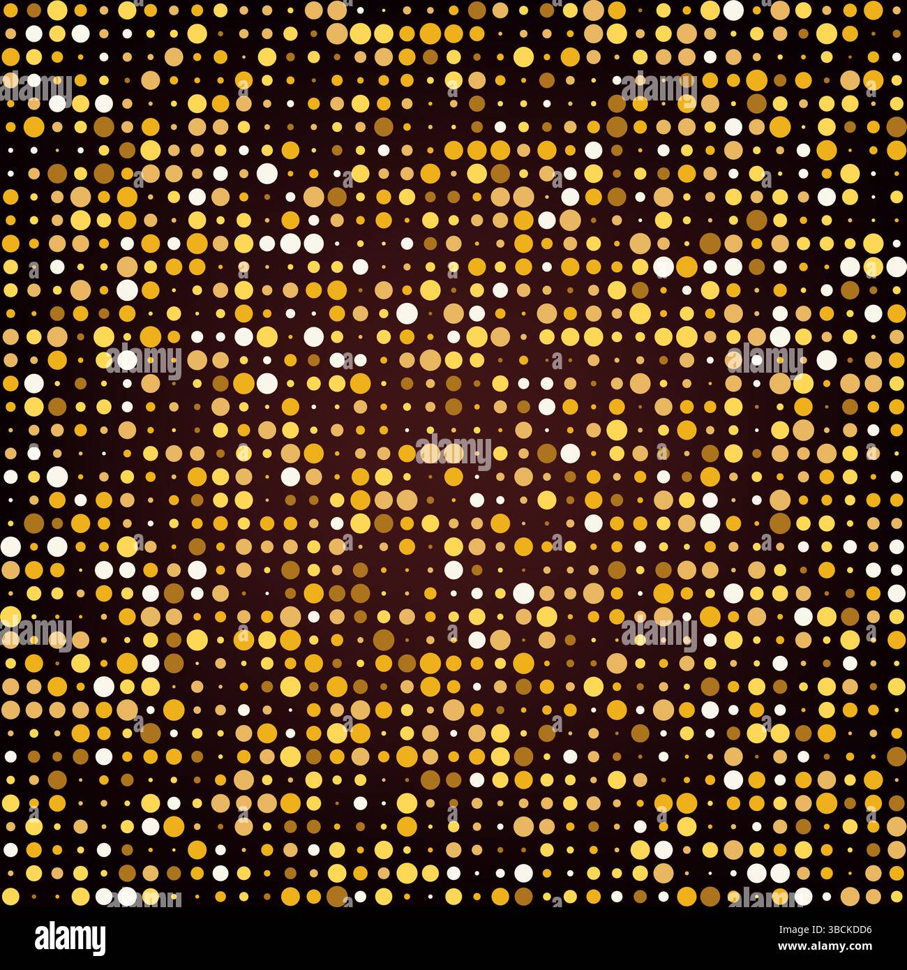 Luxuriöse gepunktete Kulisse. Glitzerndes goldenes Konfetti bg. Stock Vektor