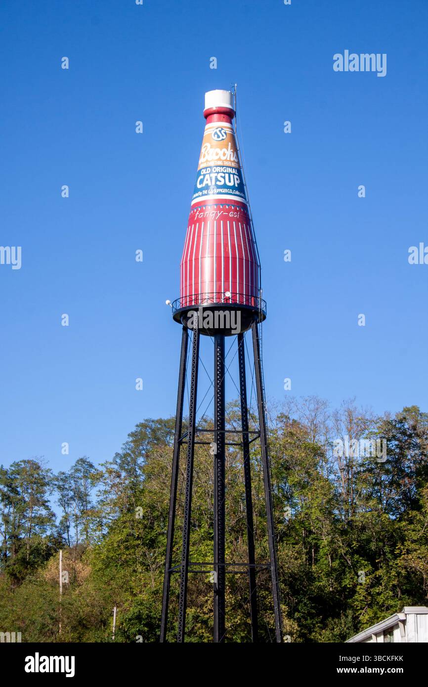 Brooks Catsup Bottle Water Tower in Collinsville, Illinois Stockfoto