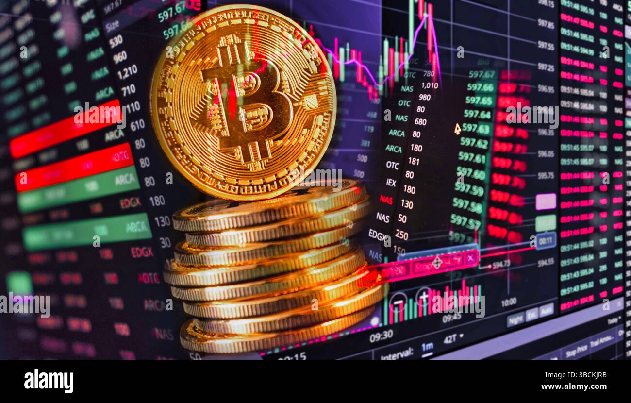 Das Konzept der Börse Stockfoto