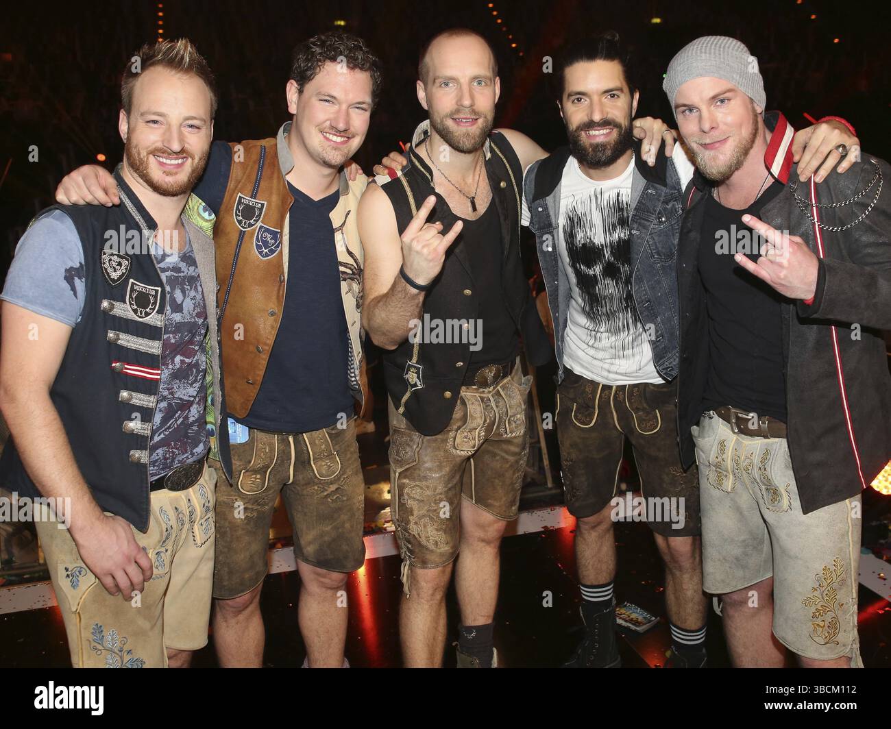 Voxxclub nach ARD TV-Show Schlager Champions-das große fest der Besten am 07.01.2017 in Berlin, Voxxclub nach der ARD TV-Show Schlager Champions-das Stockfoto