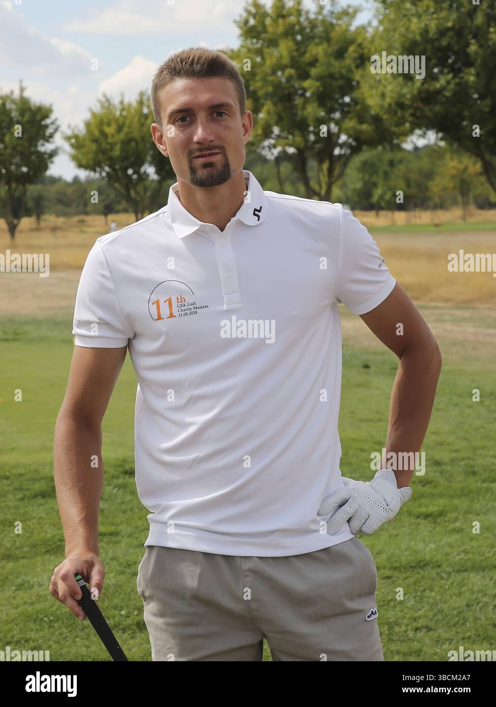 Der österreichische Fußballspieler Stefan Ilsanker RB Leipzig beim 11. GRK Golf Charity Masters Leipzig 2018 Stockfoto