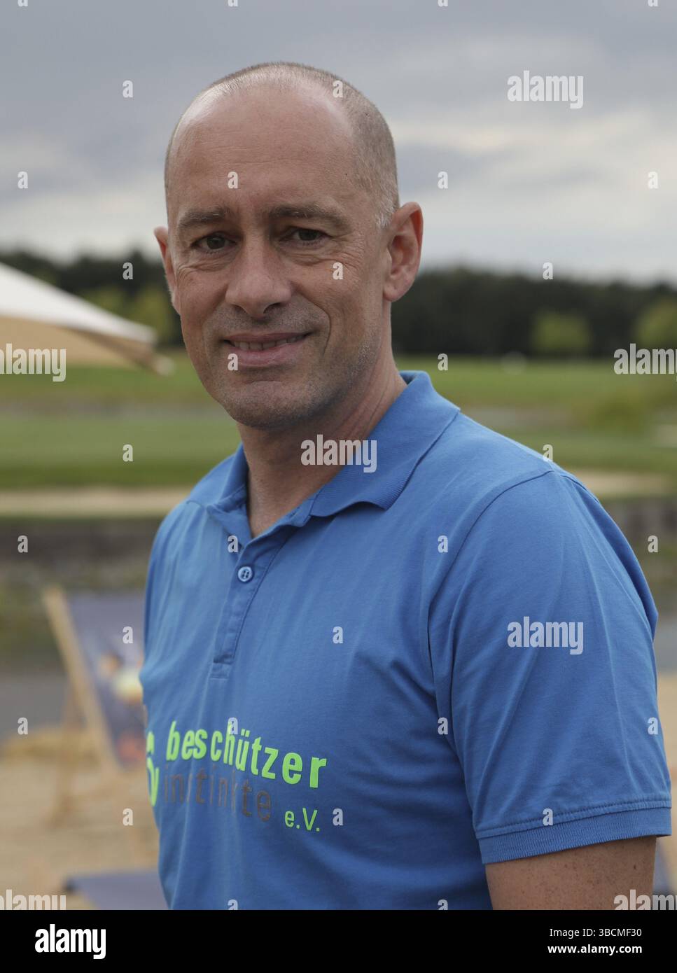 Deutscher Autor, Drehbuchautor und Texter Jens Oliver Haas bei Golf Charity Masters 2014 Leipzig Stockfoto