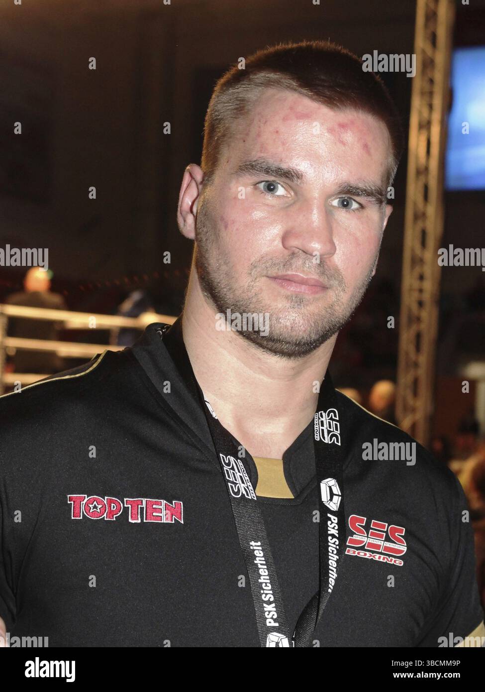 Schwergewichtboxer Steffen Kretschmann SES Boxabend am 28. März 2014 in Potsdam Stockfoto