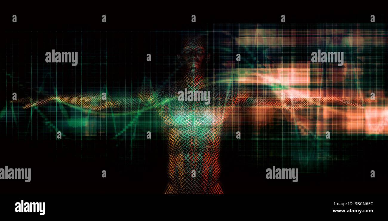 Digitale Online-Marketing und virtuellen Zugang zu Kennzahlen Stockfoto