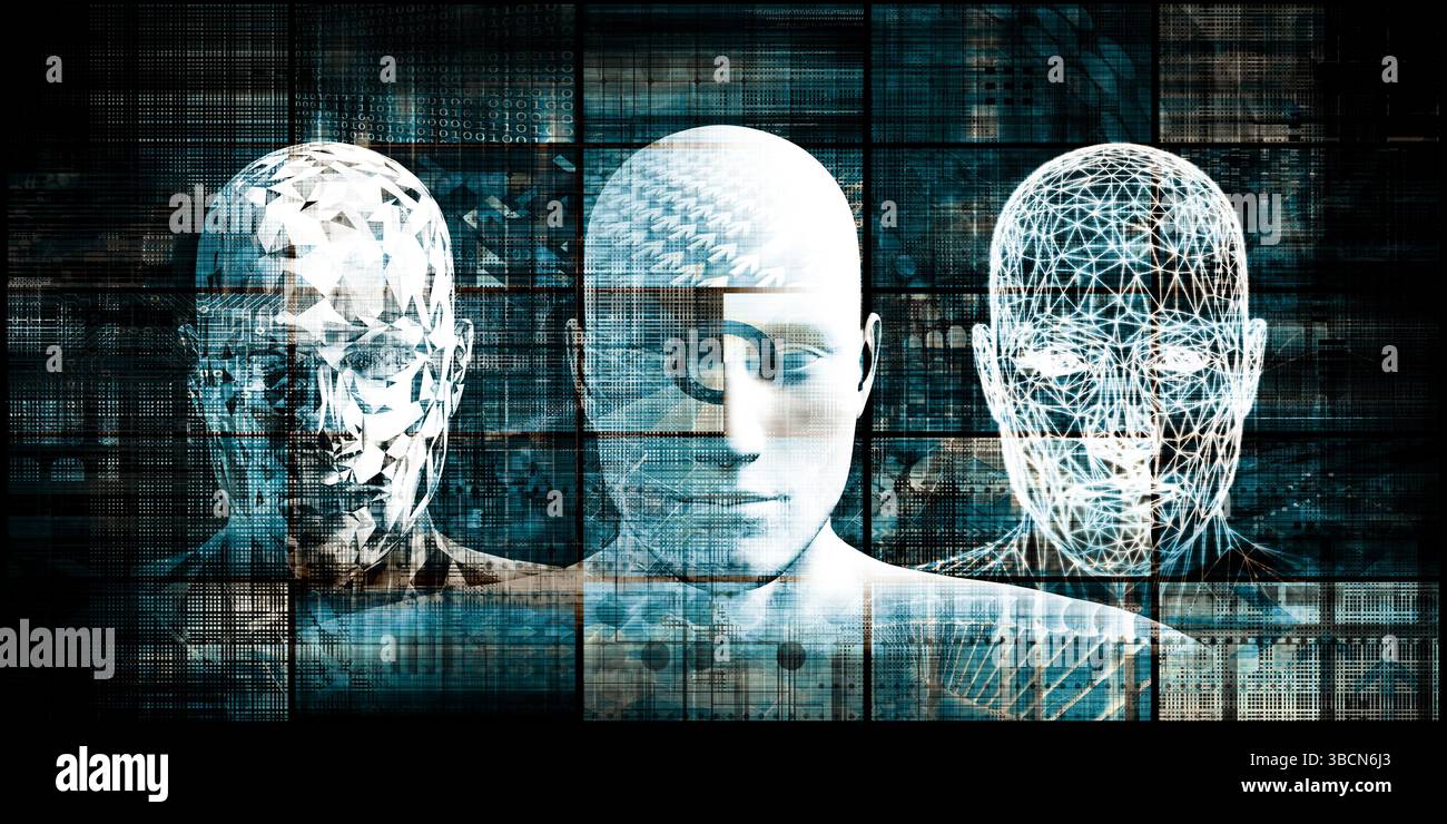 System Integration mit digitalen Plattform Netzwerk Technologie Stockfoto