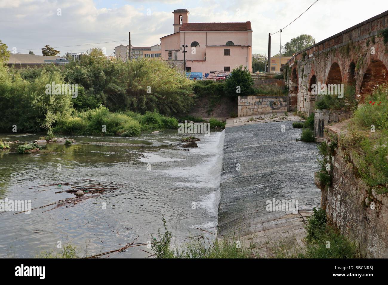 Benevento - Chiesa di San Cosimo dalla briglia del Ponte Leproso Stockfoto